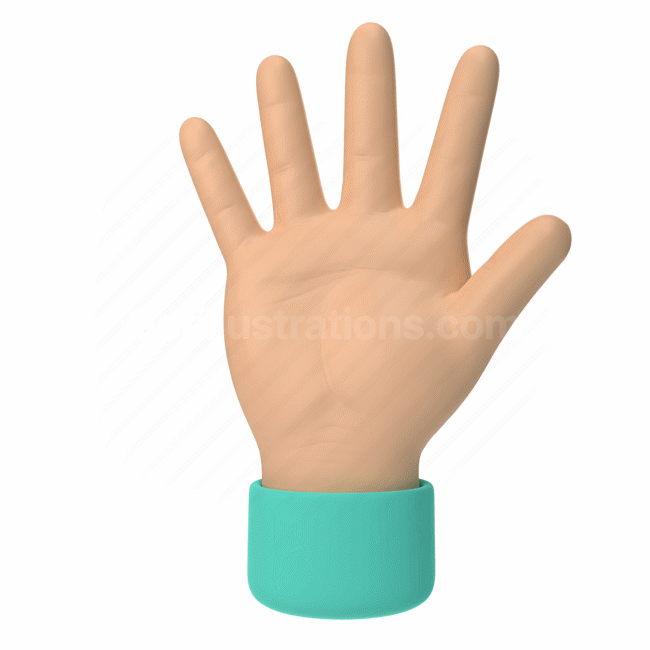 emoticon, emoji, sticker, gesture, palm, hand, asian